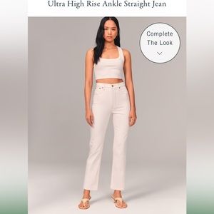 Abercrombie &fitch ankle straight jeans